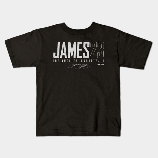 LeBron James Los Angeles Elite Kids T-Shirt by TodosRigatSot